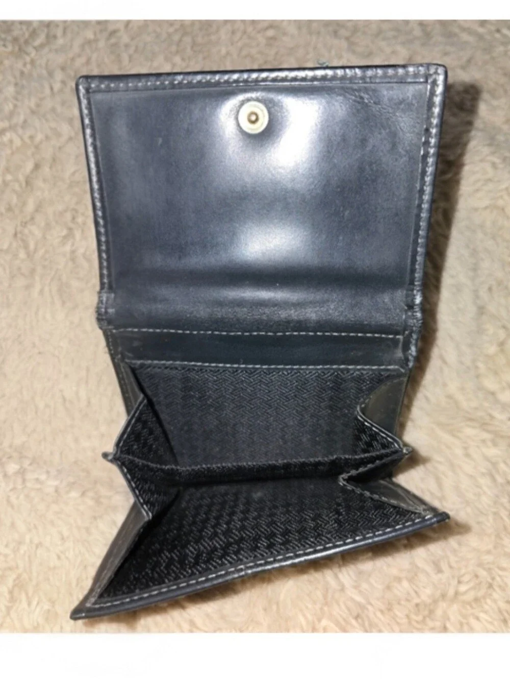 Christian Dior Trotter Canvas Compact Wallet, Good Vintage Cond, Sz 4.25